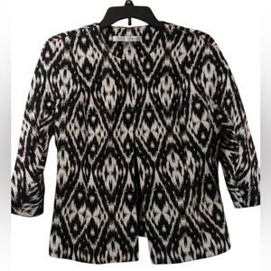 Peter Nygard Ikat Open-Front Blazer
